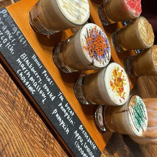 Halloween Coffee Flight &amp; Dessert Coffee Flight