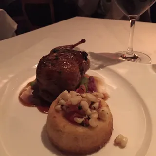 Roasted Quail Stuffed