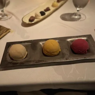 Seasonal Sorbet or Ice Cream Sampler