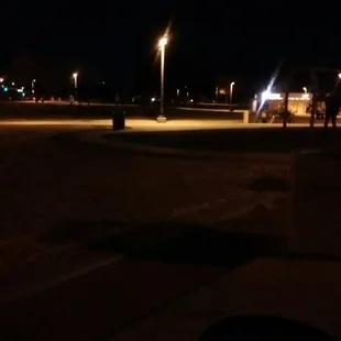 It's dark so you can't really see.