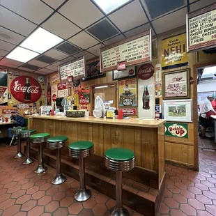 The quaint bar area, but this place is super roomy