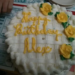 The birthday cake they so graciously had waiting for us on our trip through! It was red velvet and delicious!