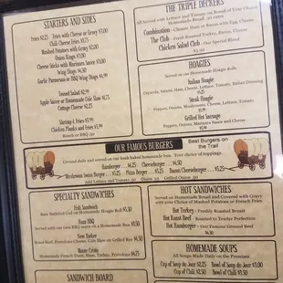 Menu as of 07/2018