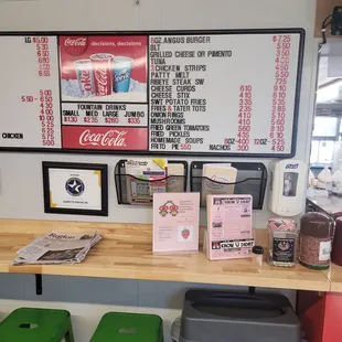 sushi and sashimi, interior