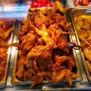 a variety of food items