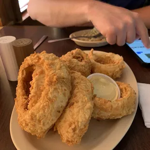 Huge onion rings!