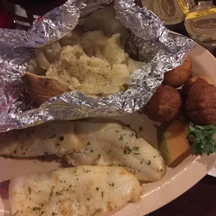 Broiled Flounder