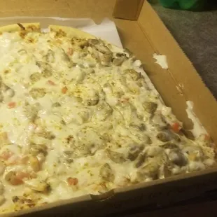 a pizza in a box