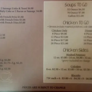 The menu (3)