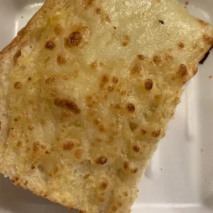 Garlic cheese bread. Only 1 piece left!