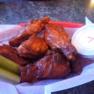 Buffalo Wings appetizer.