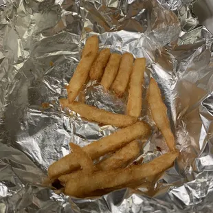 Snapped a quick one before we ate al l the fries.