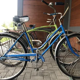 Ample Townie &amp; Mountain Bike parking. Ride your bike in C.B. It's EASIER &amp; more FUNNER!