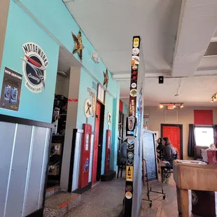  a row of refrigerators