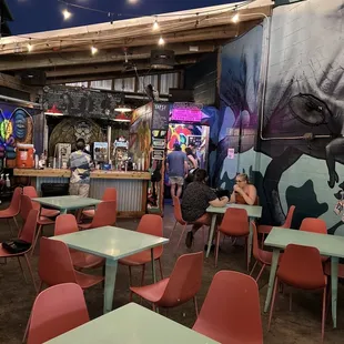 the interior of a restaurant