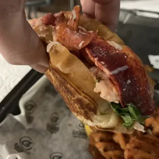 Sweet potato fries and wicked roll
