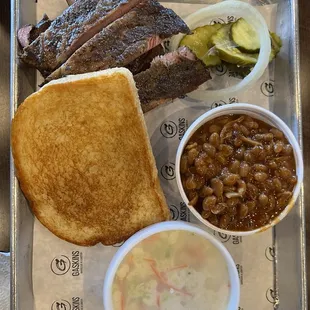 1/2 rack ribs w two sides