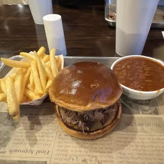 Chopped Brisket Sandwich