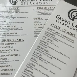 Menus