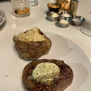 Filet and Loaded Potato
