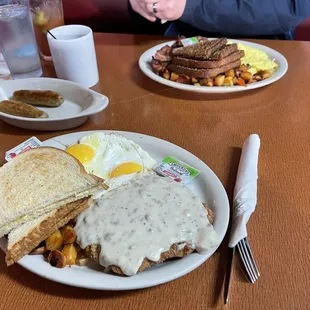 Fried chicken steak