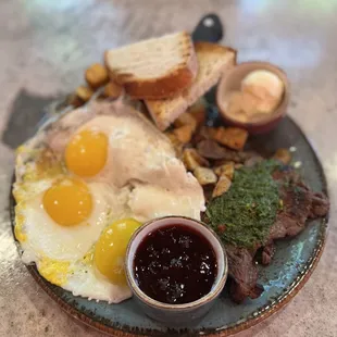 Steak &amp; Eggs (~$21)