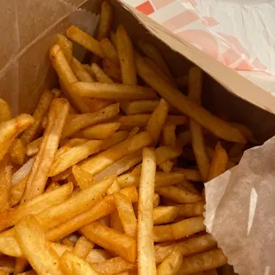 a box of french fries