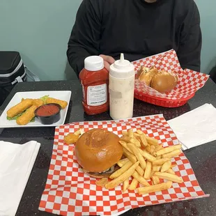 Came here on accident and so glad we did. We got a Philly cheesesteak sandwich and the SD burger. Both delicious.