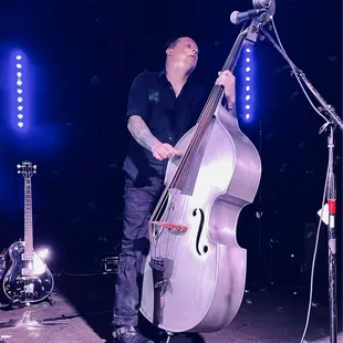 Chris Smith on stand up Bass