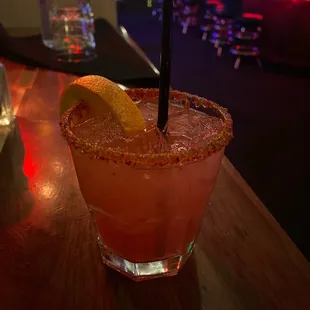 Blood orange chili margarita