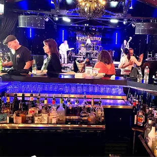 View of stage from bar