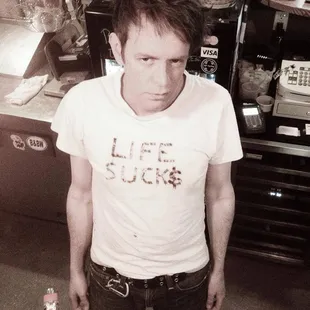 Charley feigning discontent.