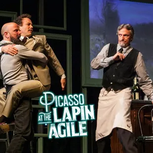 Zany action from our 2017-2018 season opener, Picasso at the Lapin Agile written by Steve Martin.  9/8-9/16/2017