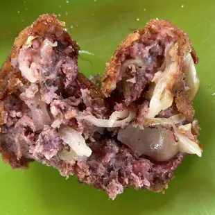 Sauerkraut Balls: mini deep fried Rueben