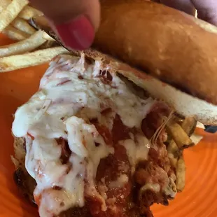 14. Chicken Parmesan Sandwich