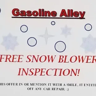 New AZ Winter prep offer!! ;)