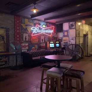 Vintage area rock dive bar