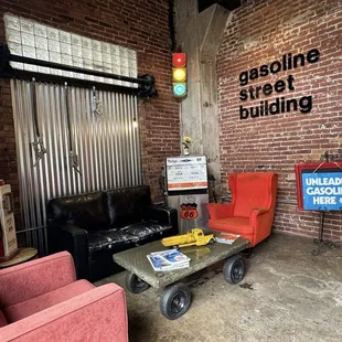 Coffee shop sitting area