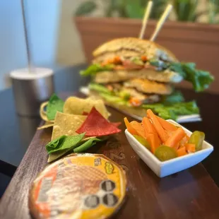 Chicken torta meal