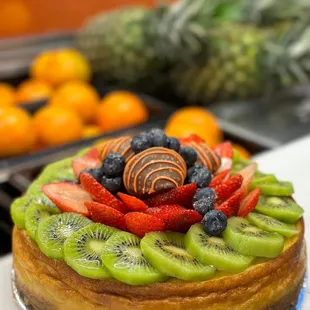 Thick crust cheesecake