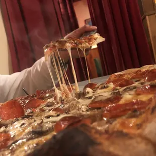 Pepperoni mushroom pizza Large