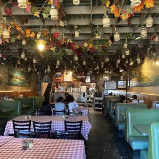 Inside the restaurant