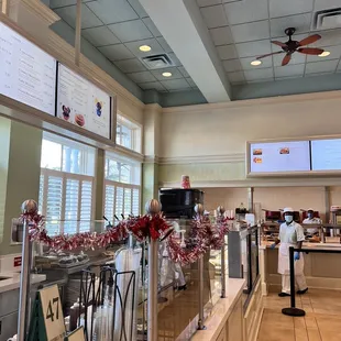 the dining area