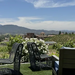 View from our table outside