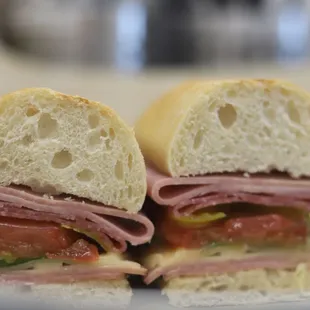 a close up of a sandwich
