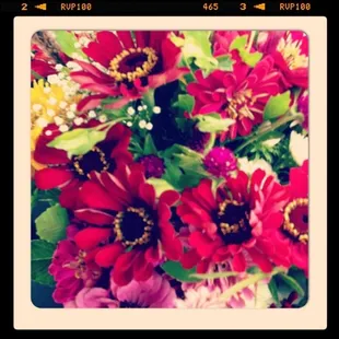 Flowers I purchased at Farmers Market