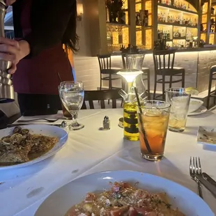 Dinner arrival