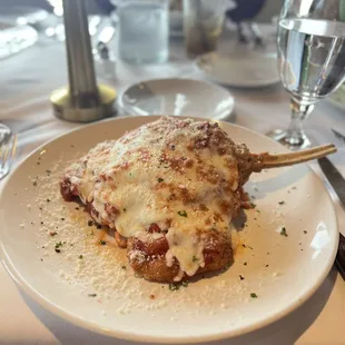 Lombata Parmigiana - look at that chop!!