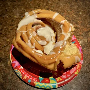 Warm Cinnamon Roll (it's huge!)