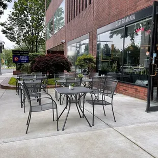 New outdoor seating